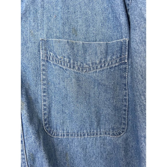 Savil Rowe Denim Button Down Longsleeve Shirt - Picture 5 of 16